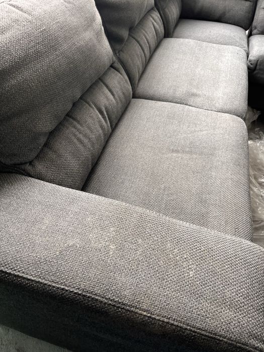 Sofa rozkładana szary narożnik 270x248 cm