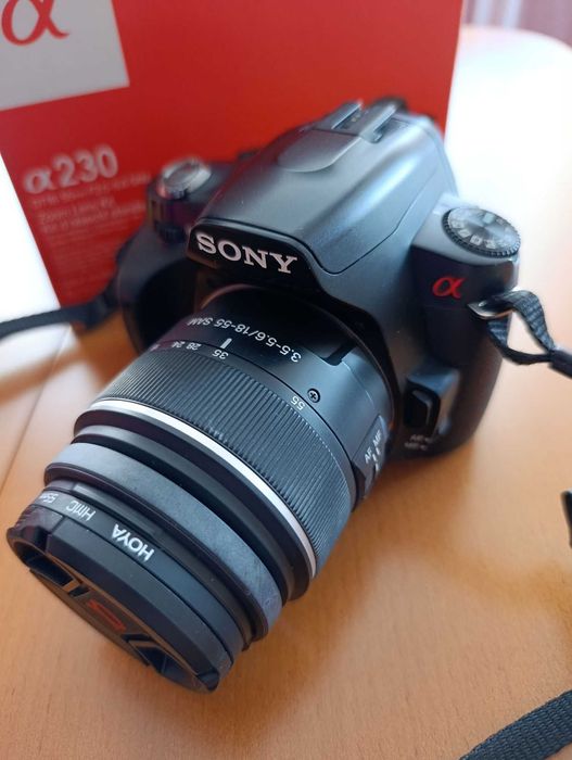 Aparat lustrzanka cyfrowa SONY A230 + obiektyw 18-55mm