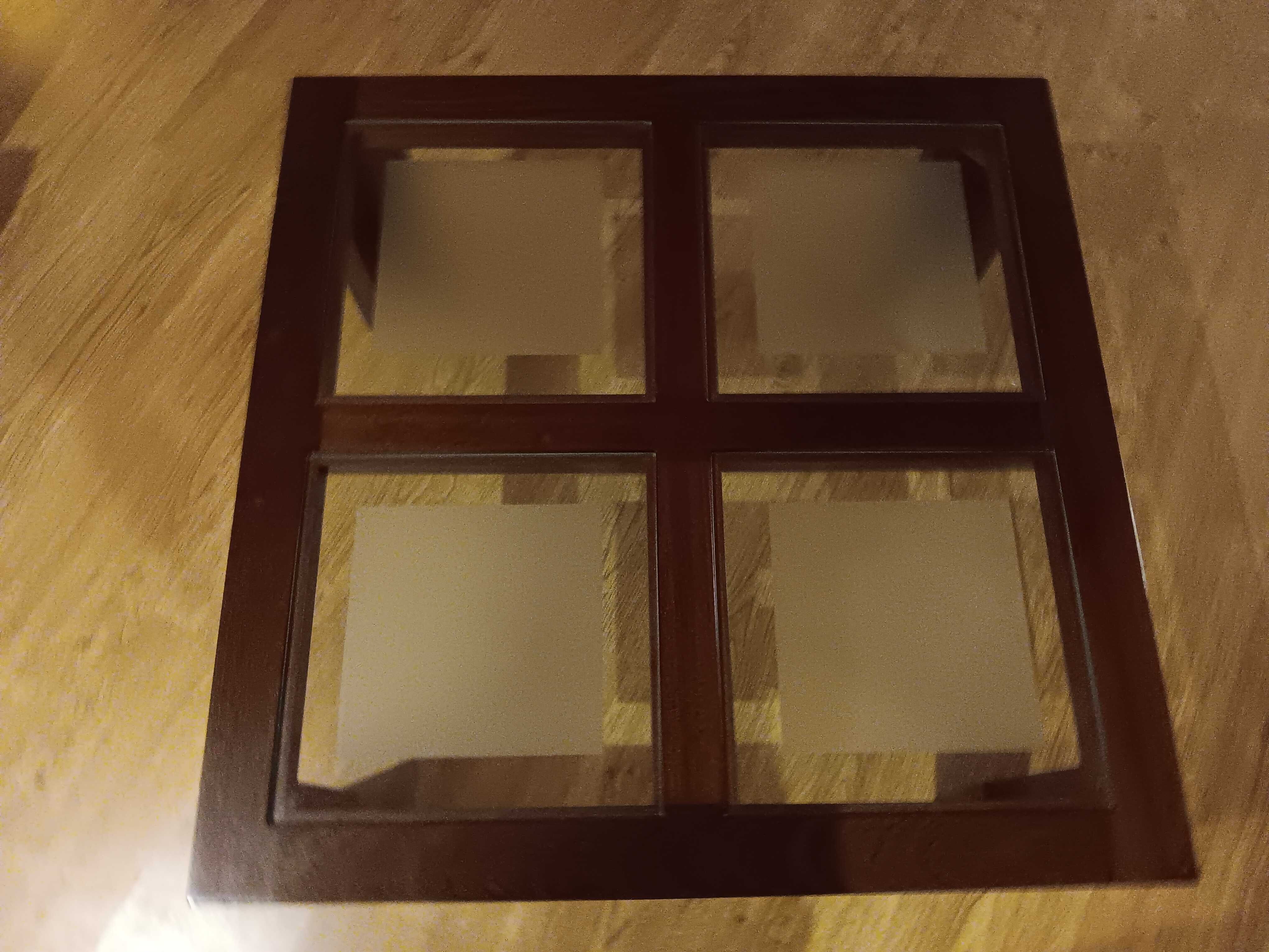 Mesa Centro madeira Mogno 80x80x38