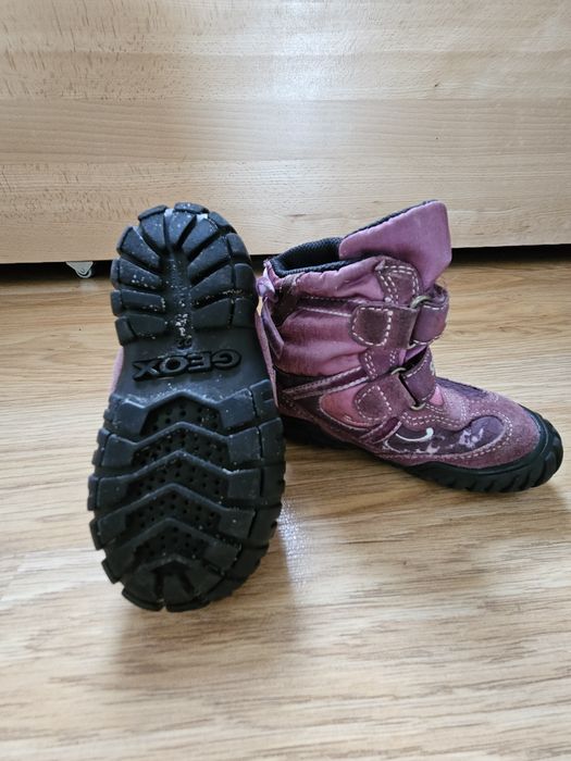 Buty zimowe kozaki Geox rozm 22 dla dziewczynki