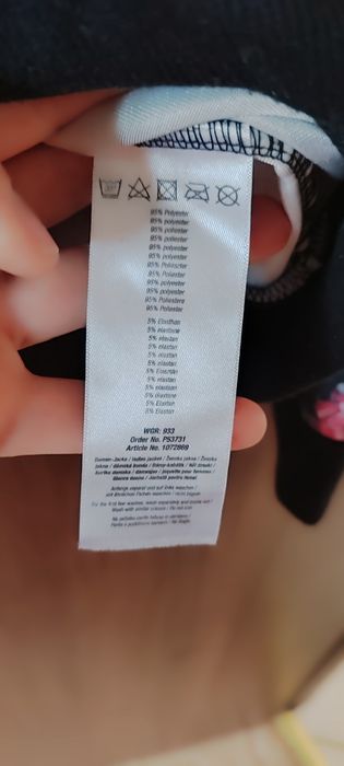 Bluza Janina welurowa z kapturem 40