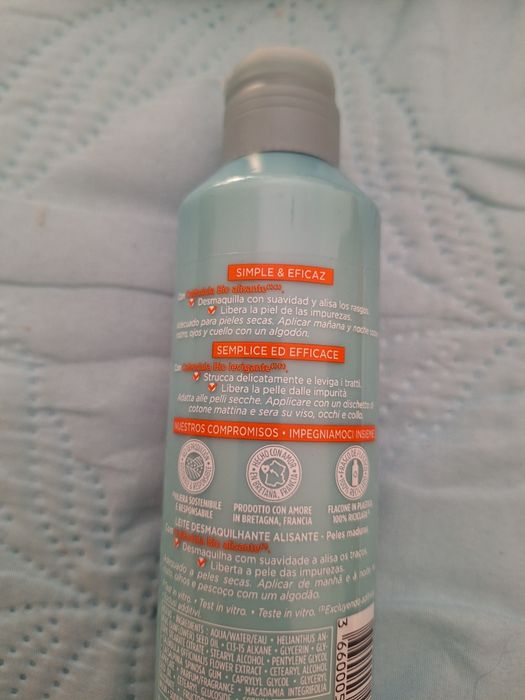 Leite Desmaquilhante Alisante 200ml Yves rocher