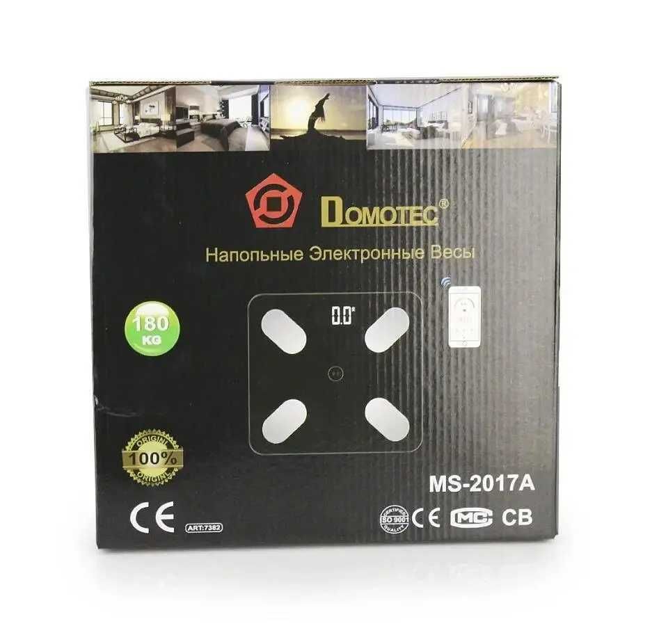 Напольные смарт весы Domotec Ms-2017a до 180 кг с приложением на телеф