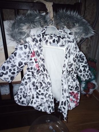 Куртка курточка тепла весняна осінь для дівчинки 74 роз 8 9 12 місяців