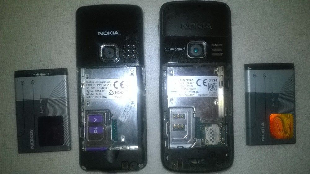 Nokia 6300 i 3110c ładowarki plus dodatki Legalne telefony