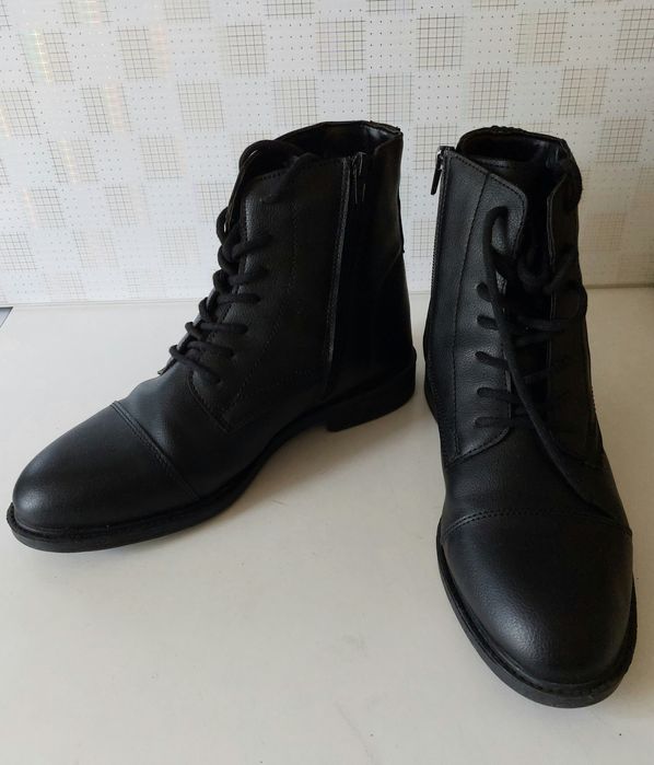 (29,5см) Кожаные ботинки, сапоги.