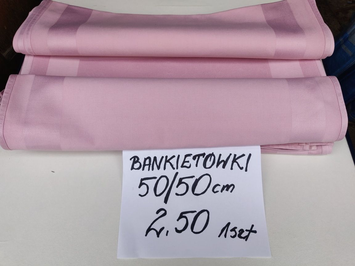 Obrusy bankietowki 50/50 cm