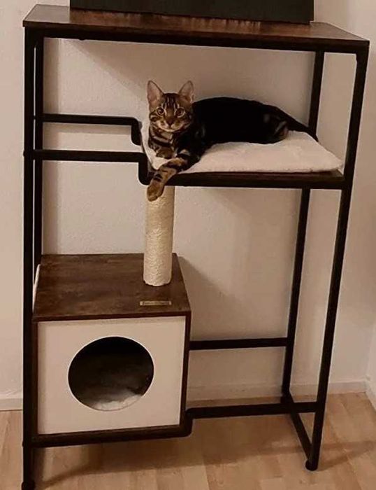 Regał legowisko dla kota 2w1 vintage drapak