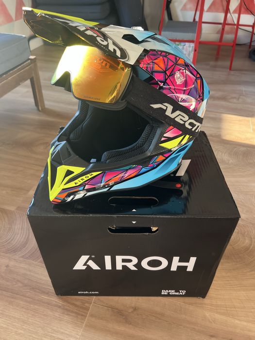 Kask airoh wraap diamond gloss cross enduro m