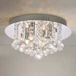 Kryształowa Lampa Sufitowa LED 35 cm, 4 G9, chrom
