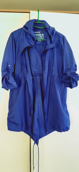 Kurtka cienka parka DenimCo, r S, M granat,  ciemny niebieski