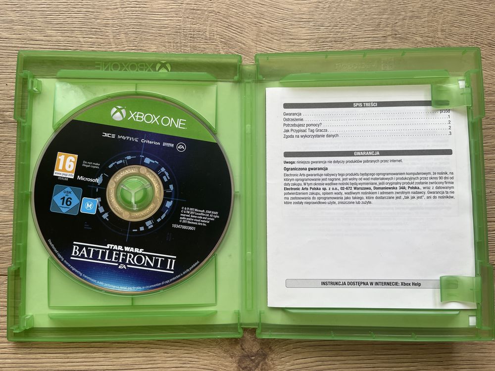 Star Wars Battlefront II gra xbox One PL