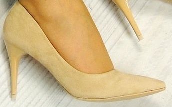 buty szpilki ZAMSZ NUDE BEŻ CIELISTE 36 obcas