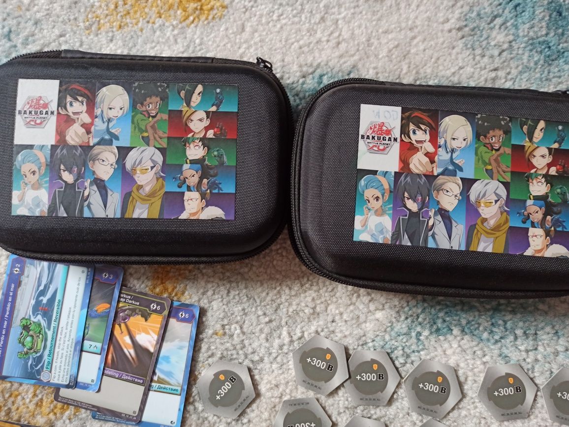 Zestaw Bakugan karty podwójne etui