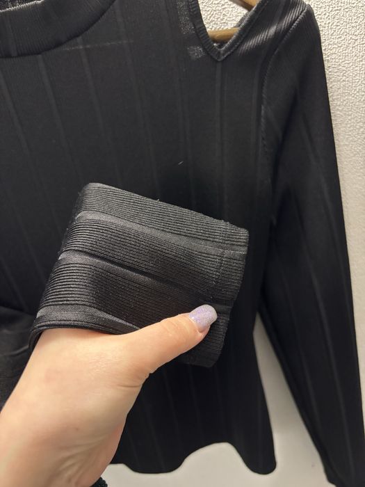 Лонгслів гольф в рубчик