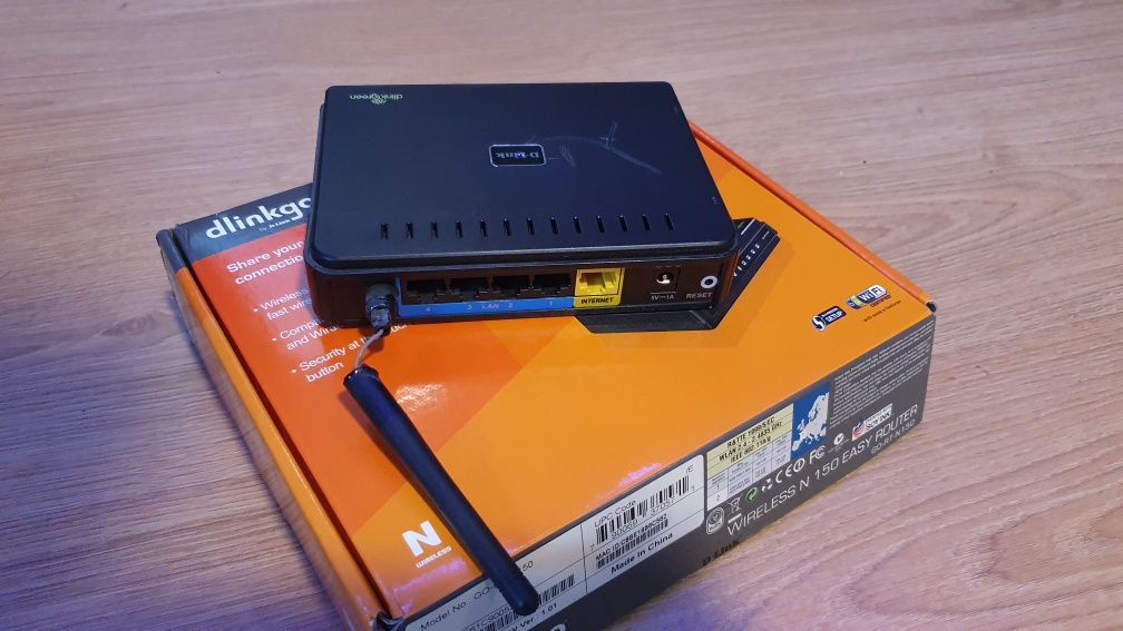 Router D-Link sprawny z zasilaczem