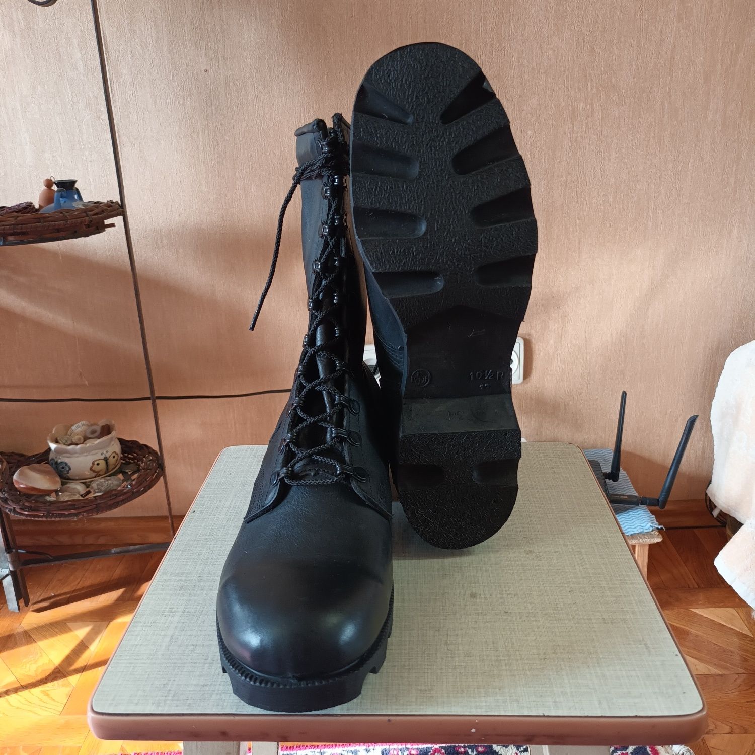 Ботинки Mildew & Water Resistant, DMS, Speed-Lacing, Black Combat  Boo