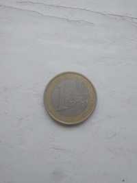 Монета 1 евро 2005.