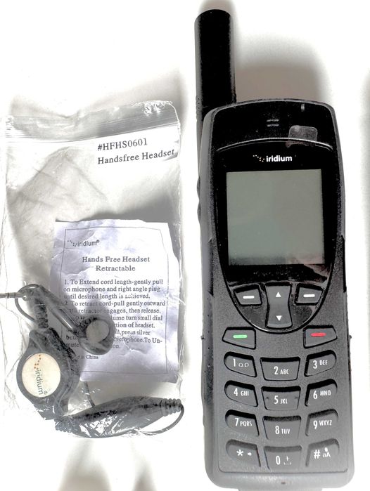 Iridium 9555 telefon satelitarny — pełen zestaw + karta prepaid gratis