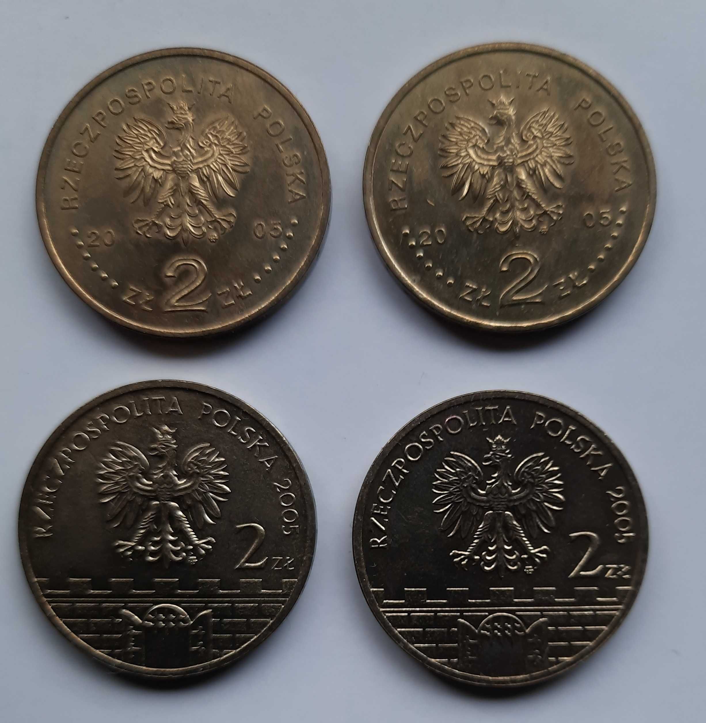 2zł GN 2005 i 2007 - zestaw 8 monet