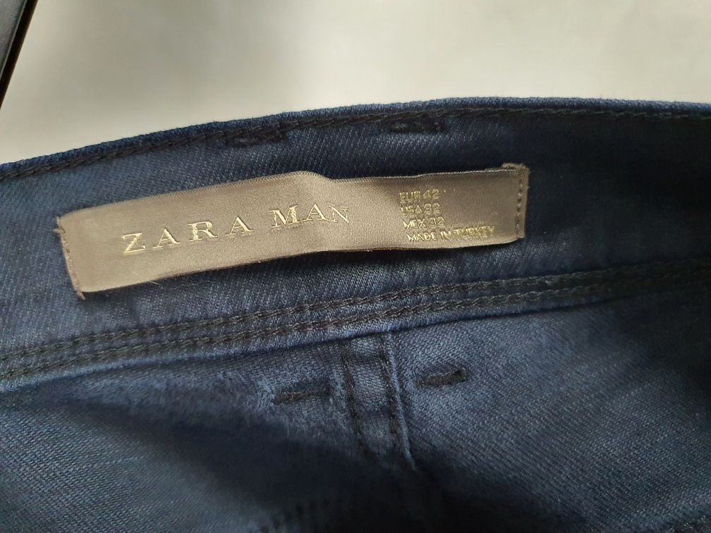 Spodnie woskowane Zara rozm 32
