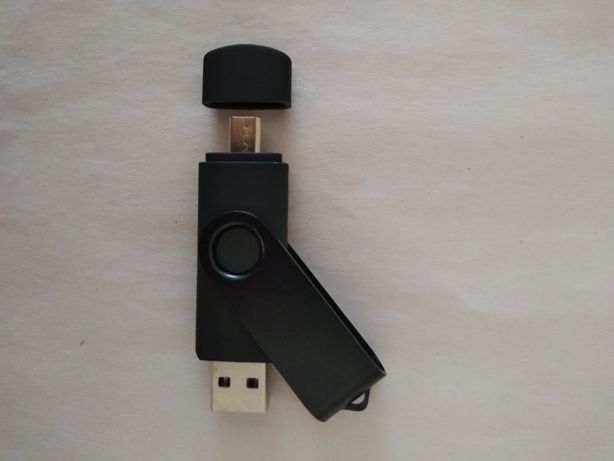 Pen 64 GB  dupla entrada USB e MICRO-USB