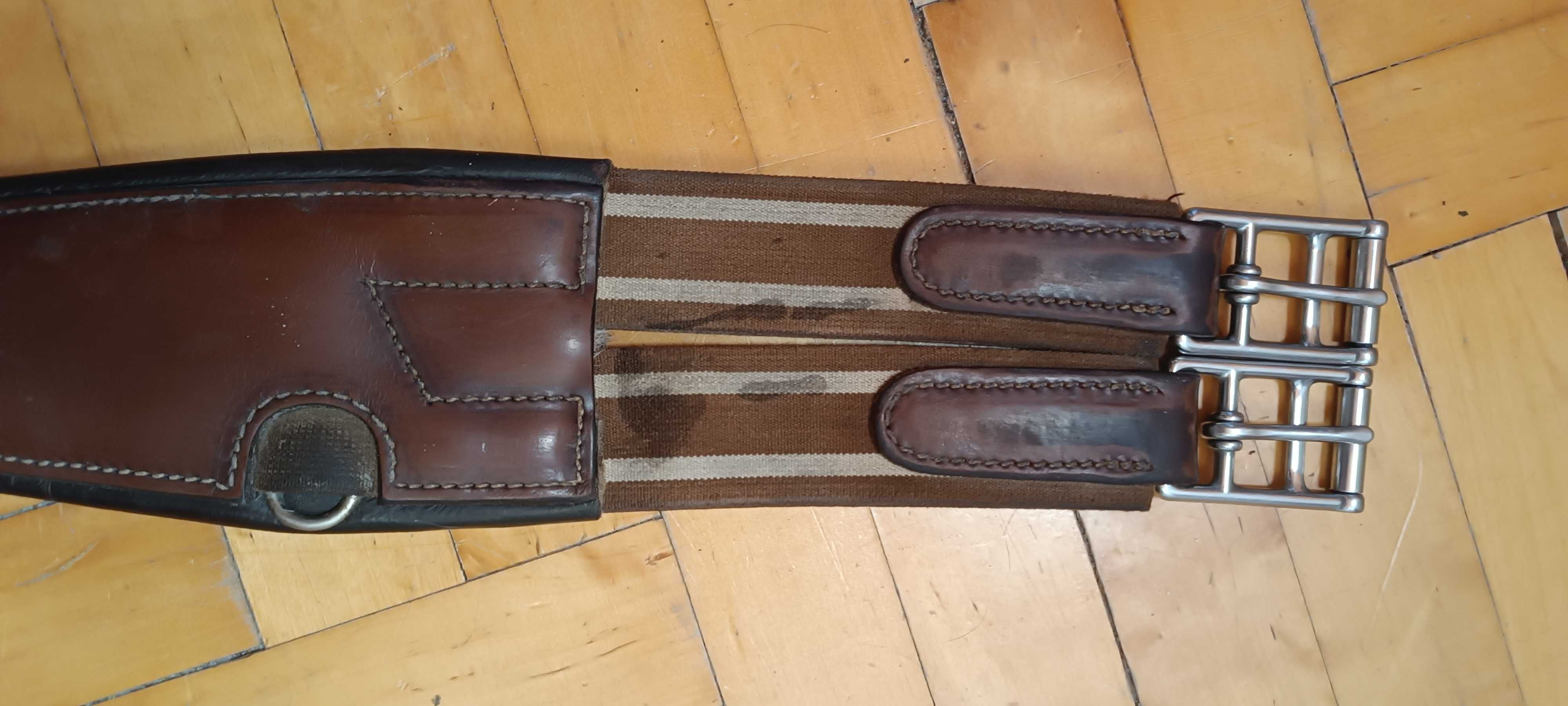 Popręg anatomiczny skórzany Kentaur 120 cm brązowy