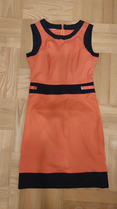 Sukienka pomarańcz z granatem