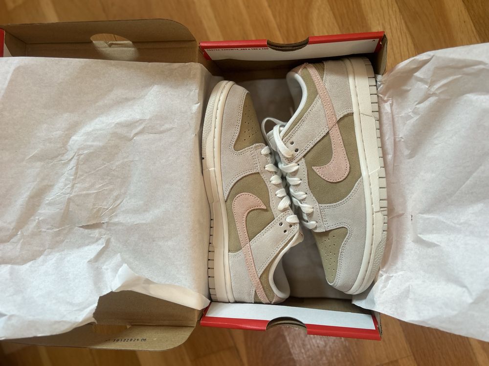 Nowe nike dunk low 38.5 vintage zamszowe retro beżowe