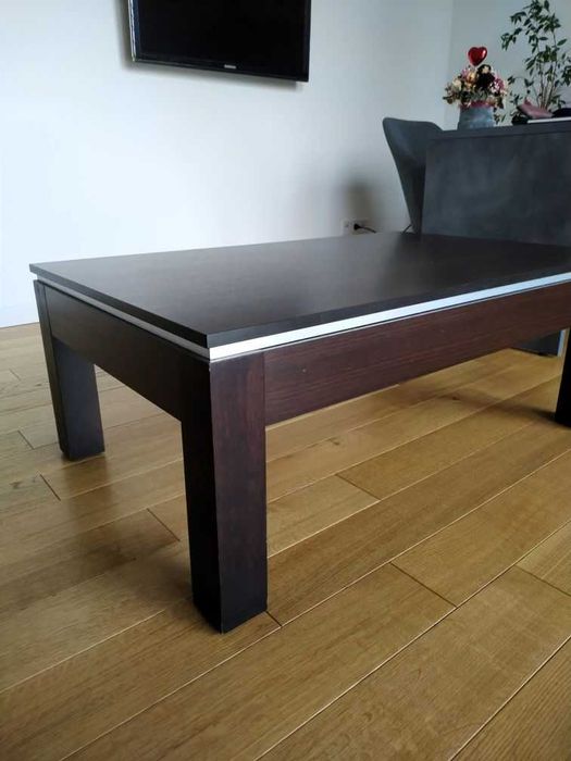 Solidny brązowy (wenge) stolik / ława 110x70x42