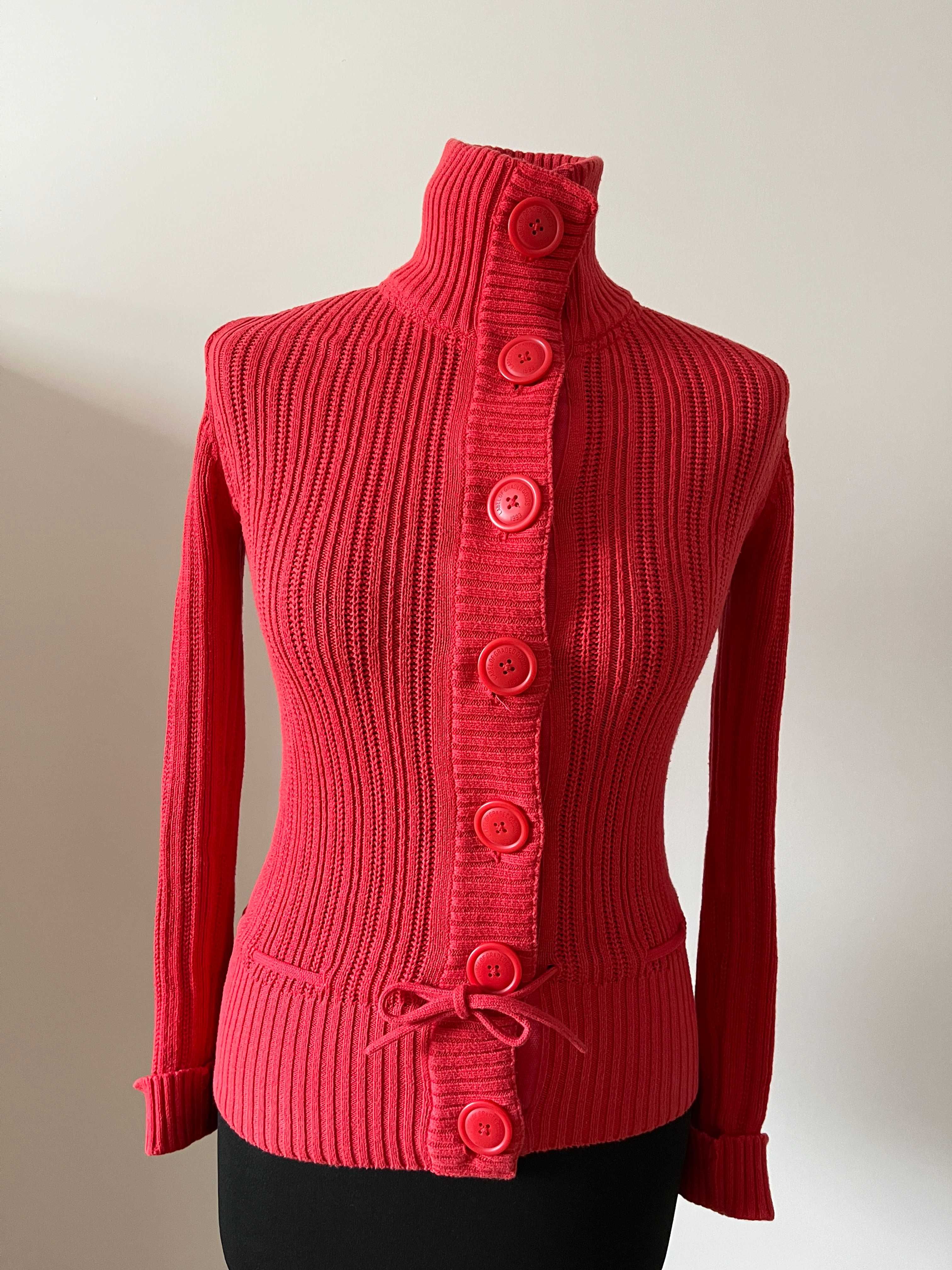 Pomarańczowy rozpinany sweter H and M r. XS