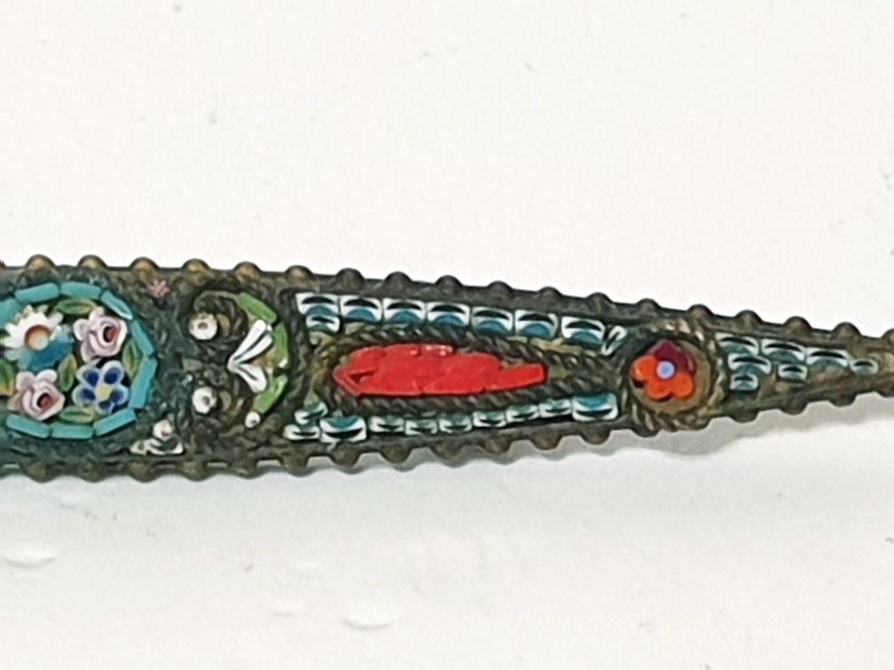 Antiga pregadeira italiana Millefiori - Micromosaíco