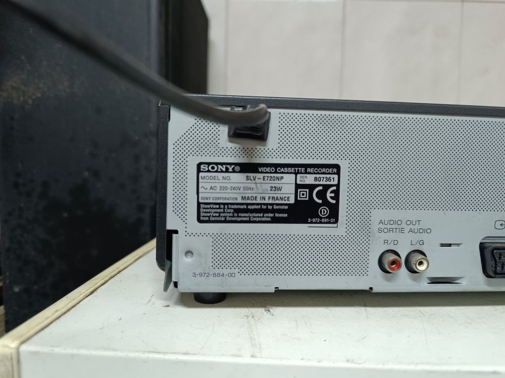 Leitor videocassete Sony