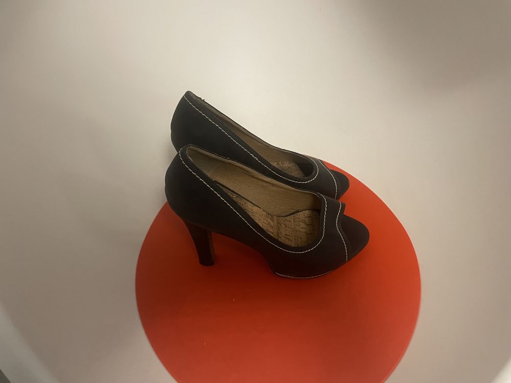 Eleganckie buty szpilki / słupek roz. 41  czarne