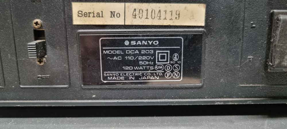 Wzmacniacz HI-FI stereo SANYO DCA-203