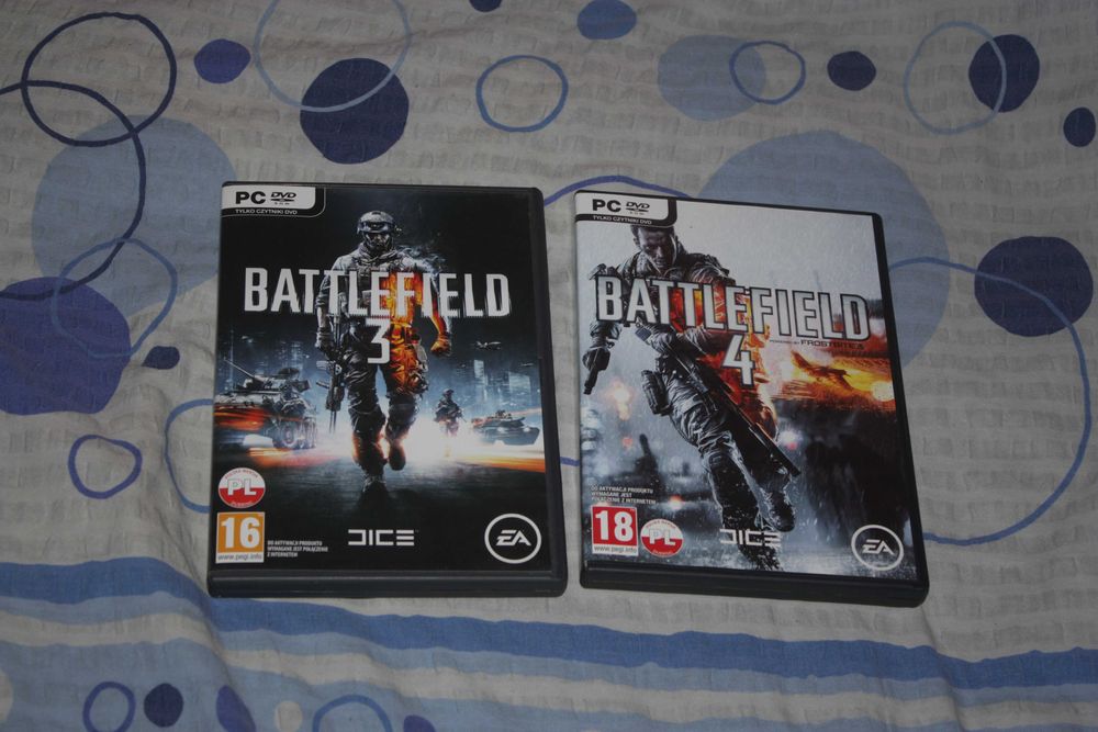 Battlefield 3 i 4 pudełka PC