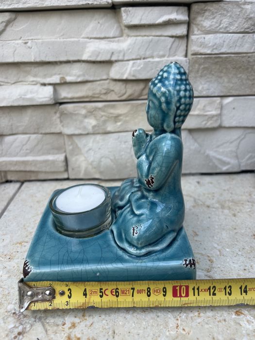 Home&you modlący sie ceramiczny Budda swiecznik