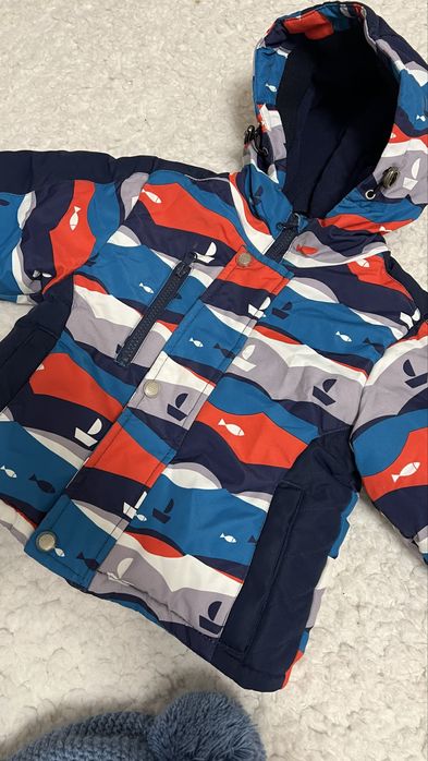 Теплий,зимовий комплект,комбінезон,куртка для хлопчика 74р