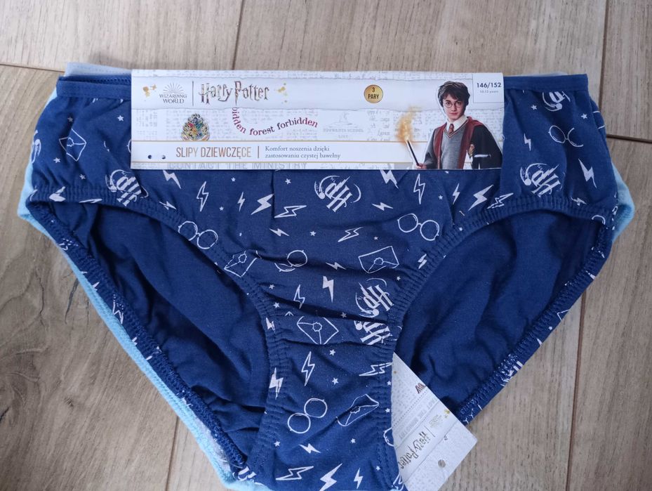 3 pak dziewczęcych slipów Harry Potter rozmiar 146\152