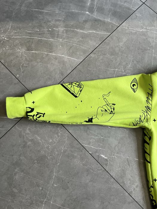 Худі зелене CROPP, толстовка, кофта, кроп, худи яскраве кислотное.