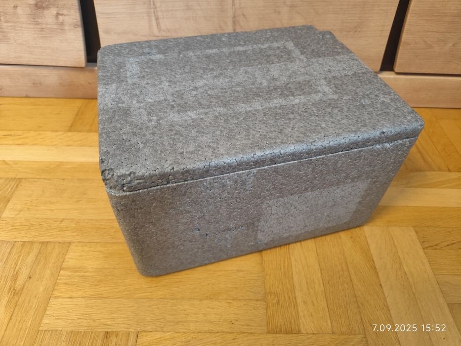 Styrobox pojemnik styropianowy izotermiczny 37x28x20cm + 3 wkłady