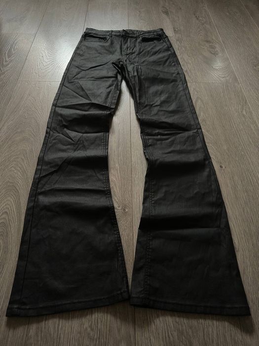 ҮЗ Клеш Джинсы Черные flared bootcut sk8 rap opium