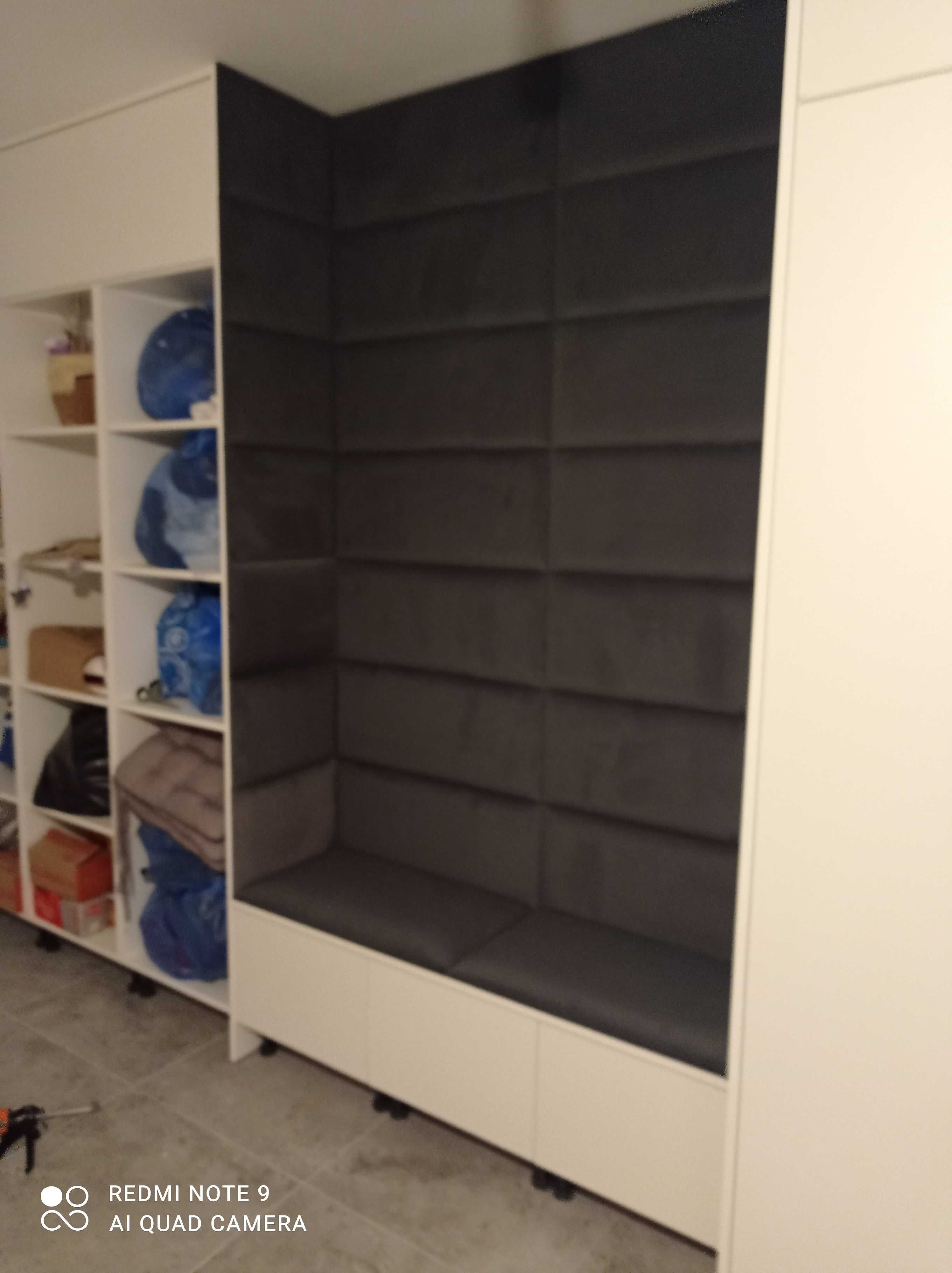 panel panele tapicerowane ścianki garderoby sypialnie na wymiar
