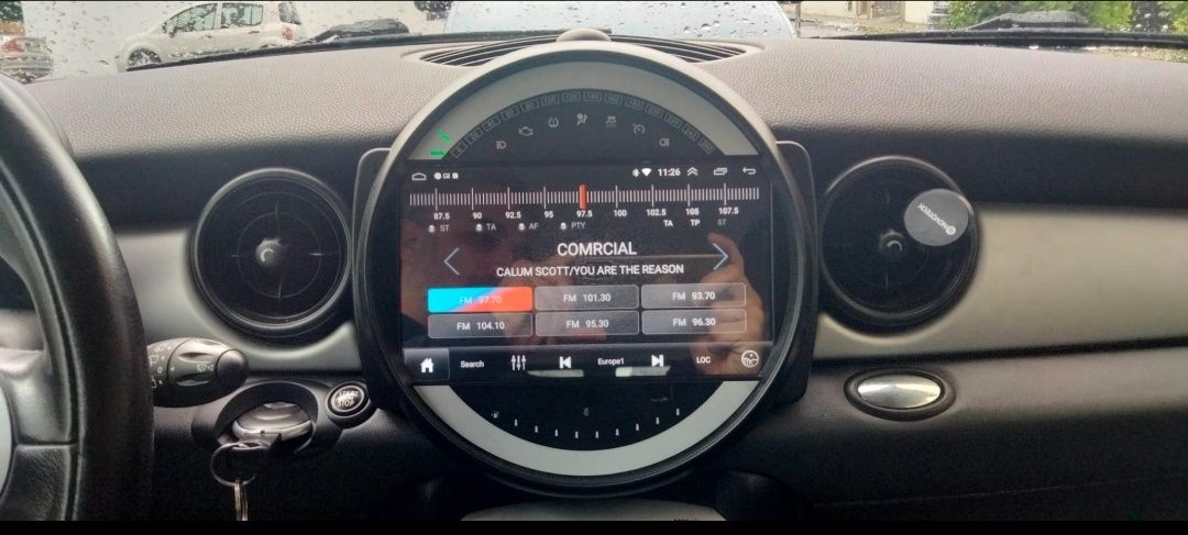 Rádio 2 DIN Mini Cooper (2006 a 2015) + 4 GB +32 GB + Carplay + GPS