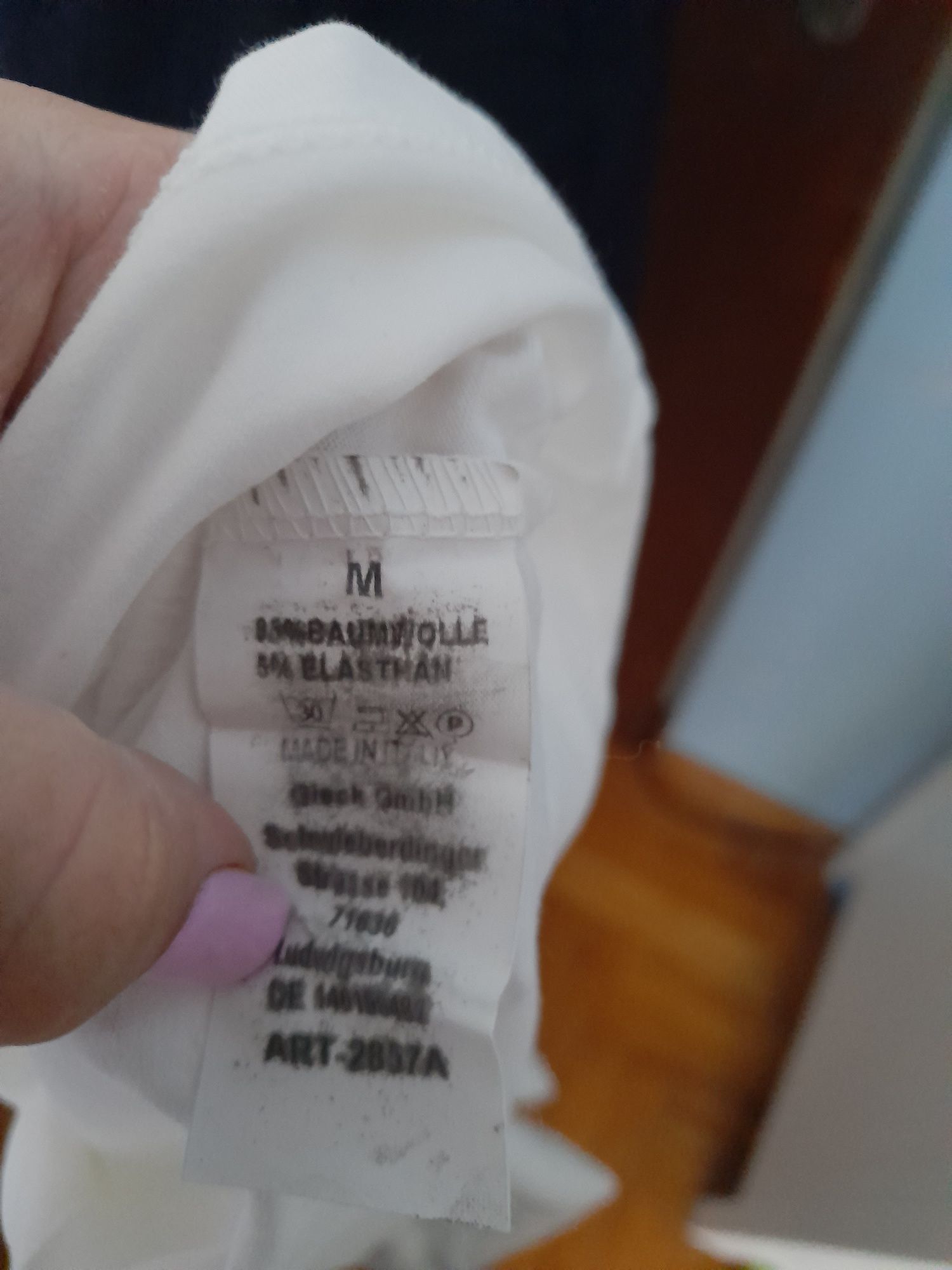 Nowy z metką kremowy tshirt koszulka o kroju oversize. Bawełna Azara