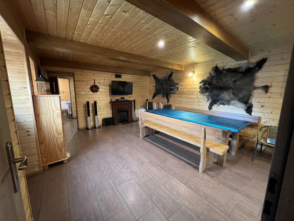 Wynajem Domku nad jeziorem Sauna Bania Jacuzzi Wakacje Nocleg Weekend