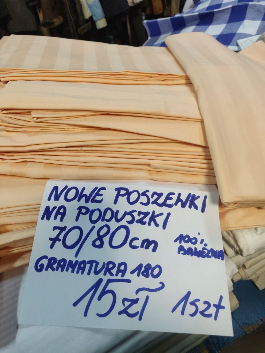 Nowe poszewki na poduszki 70/80 cm