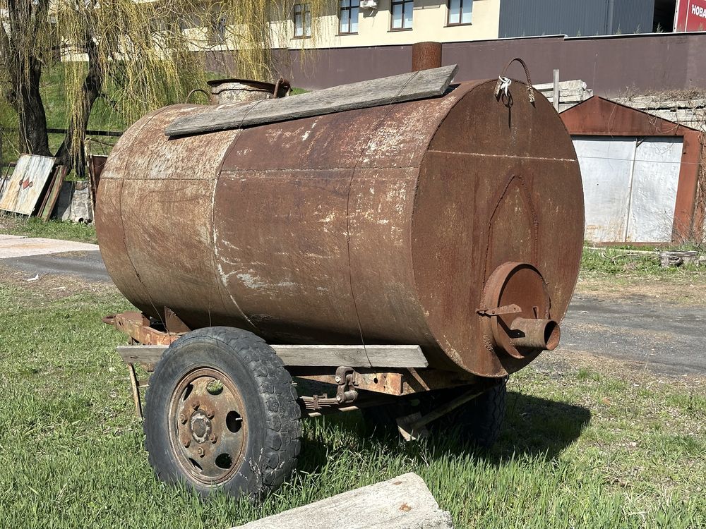 Причіп Бочка на колесах 5 кубів з можливим підігрівом ємність 5000літр