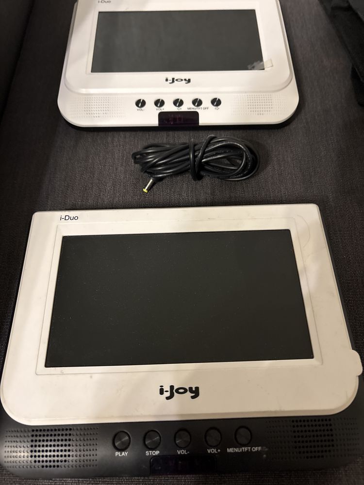 2x Monitor zagłówkowy do oglądania bajek i filmów i-Duo i-Joy 7 calowy