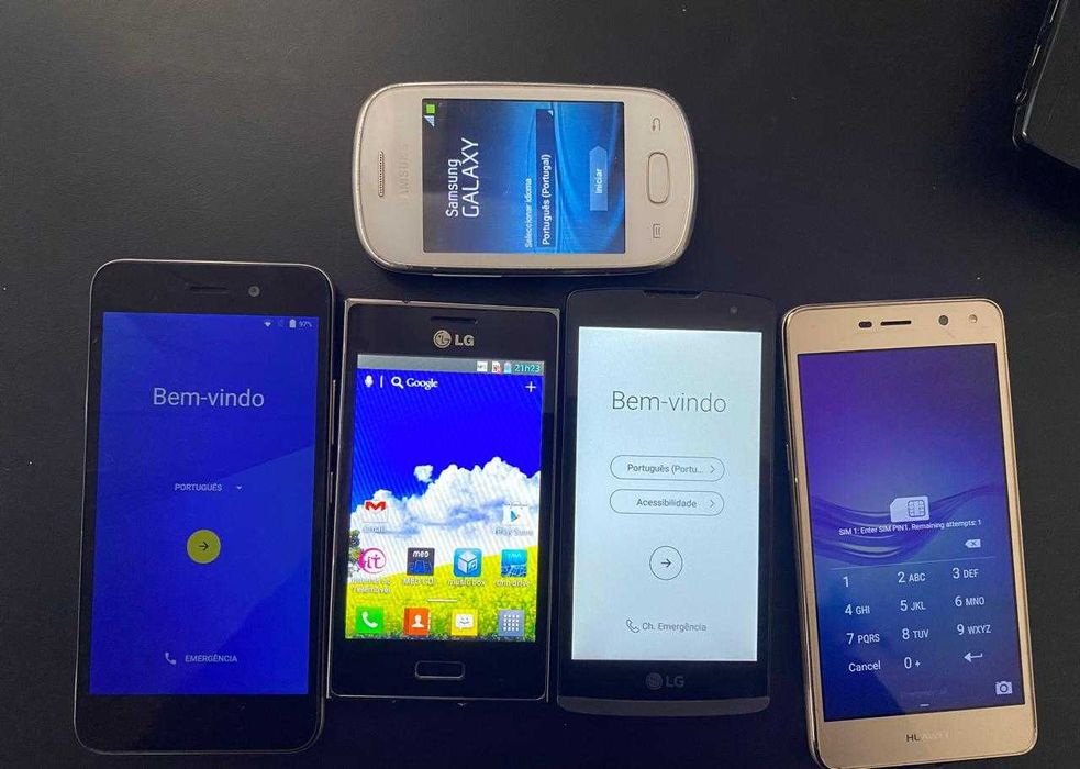 5 Telemóveis em bom estado